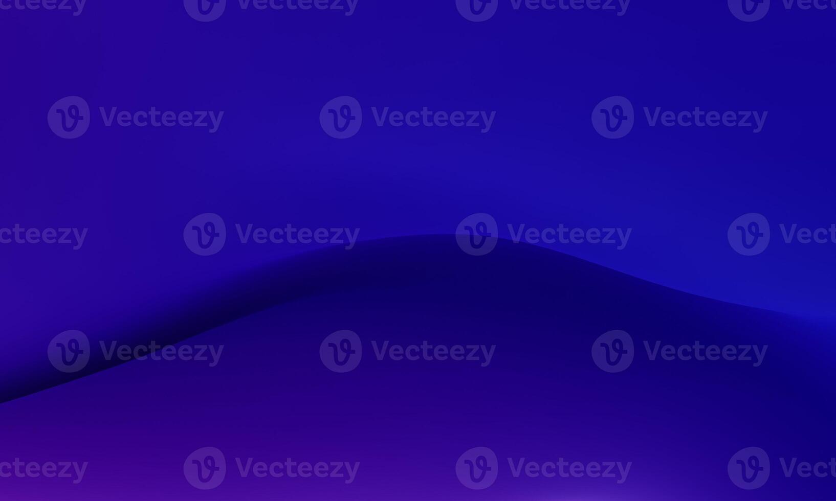 Blue gradient abstract background in the center has a black wave groove. photo