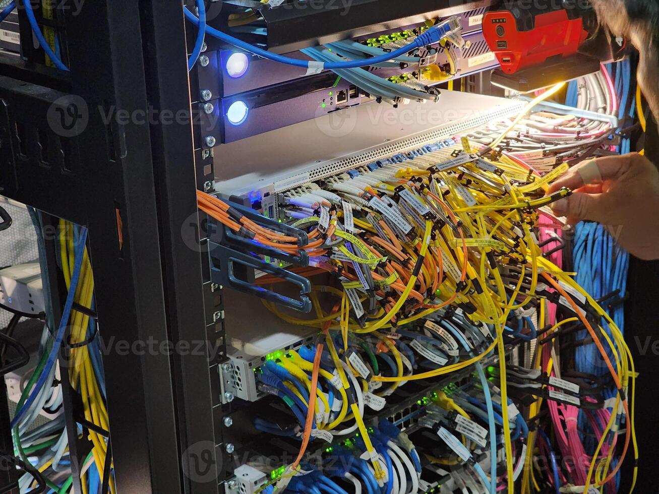 Fiber Optic Cables, Network, System, Server Room System Maintenance by Experts photo