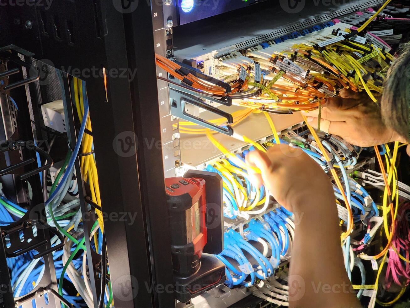 Fiber Optic Cables, Network, System, Server Room System Maintenance by Experts photo