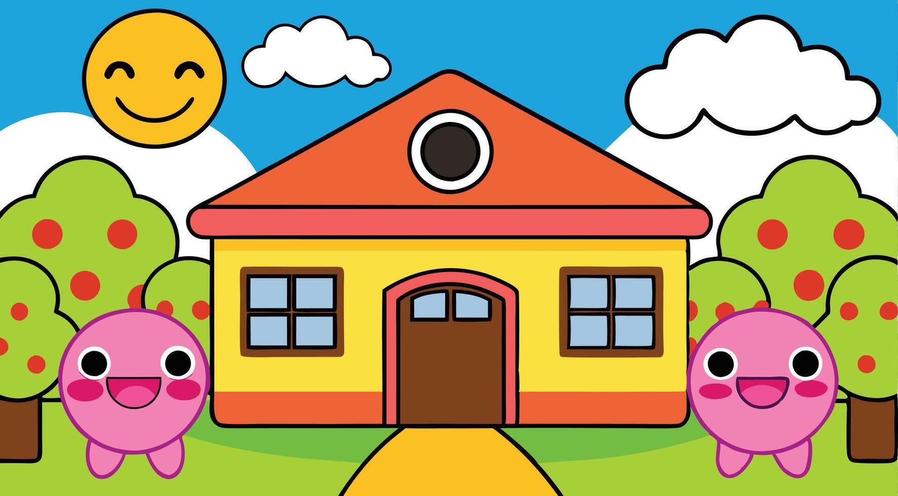 Kids coloring book for kids vector