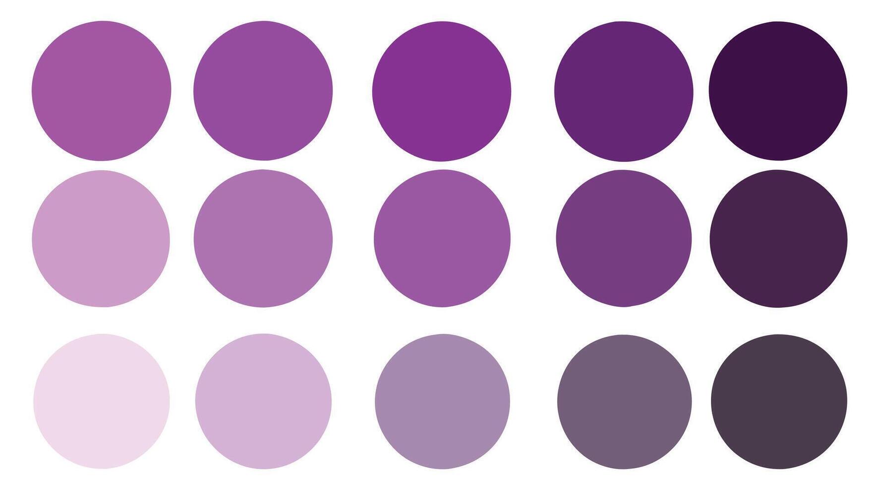 A set of purple and gray ovals vector