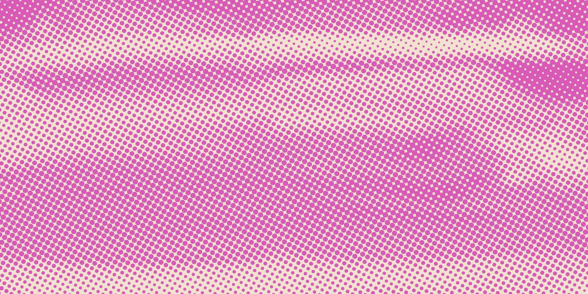 Pink Halftone Background with Dots. Creative dot texture for comic art. vector