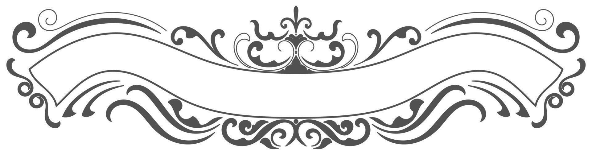Vintage frame, classic pattern Border for vintage text on white background vector