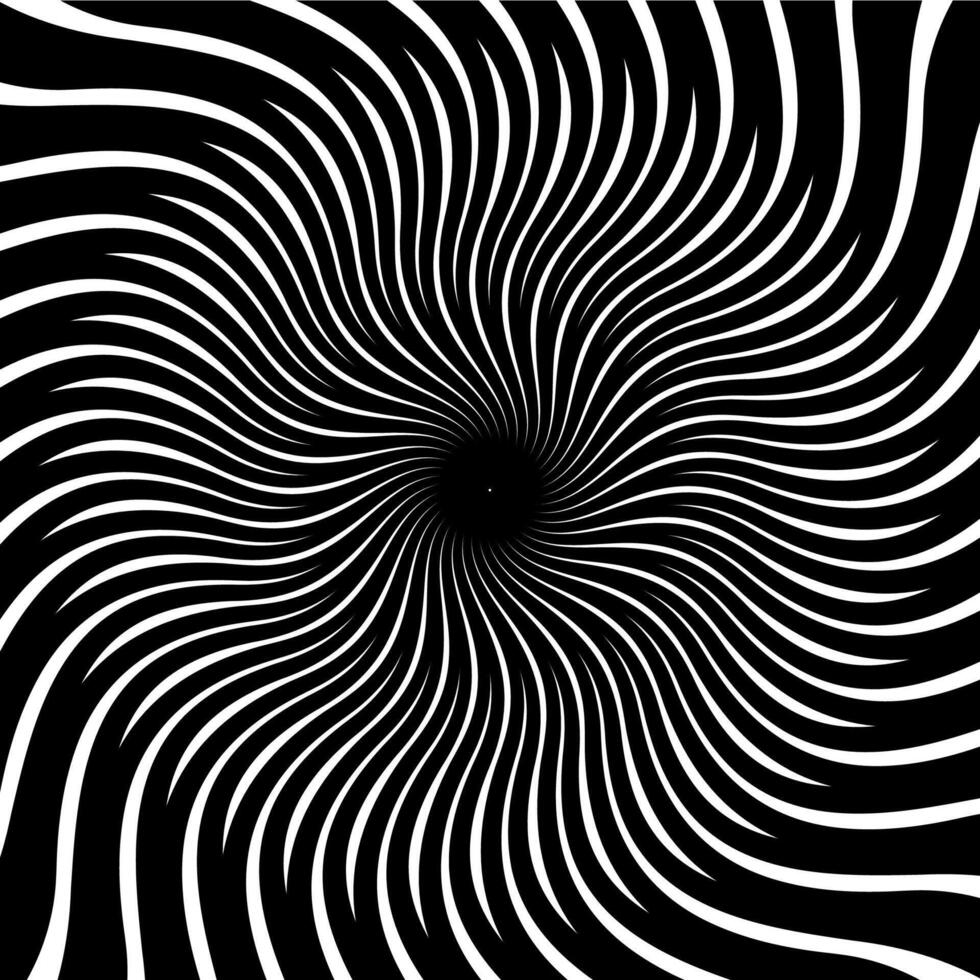 Geometric hypnotic spiral, concentric hypno circle vector