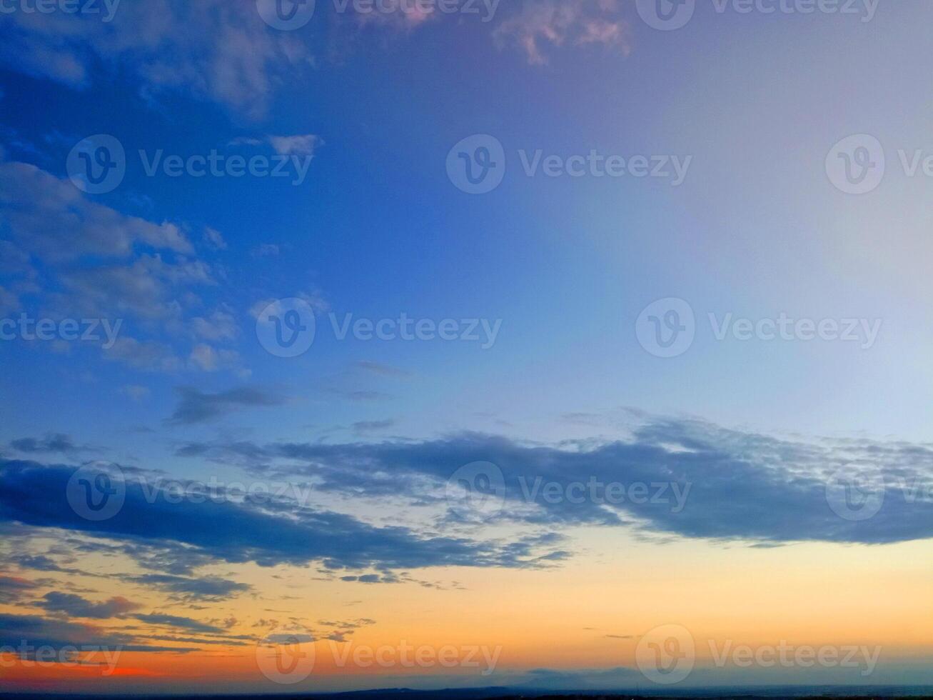 Radiant Blue Skies Adorned with Fluffy Clouds photo