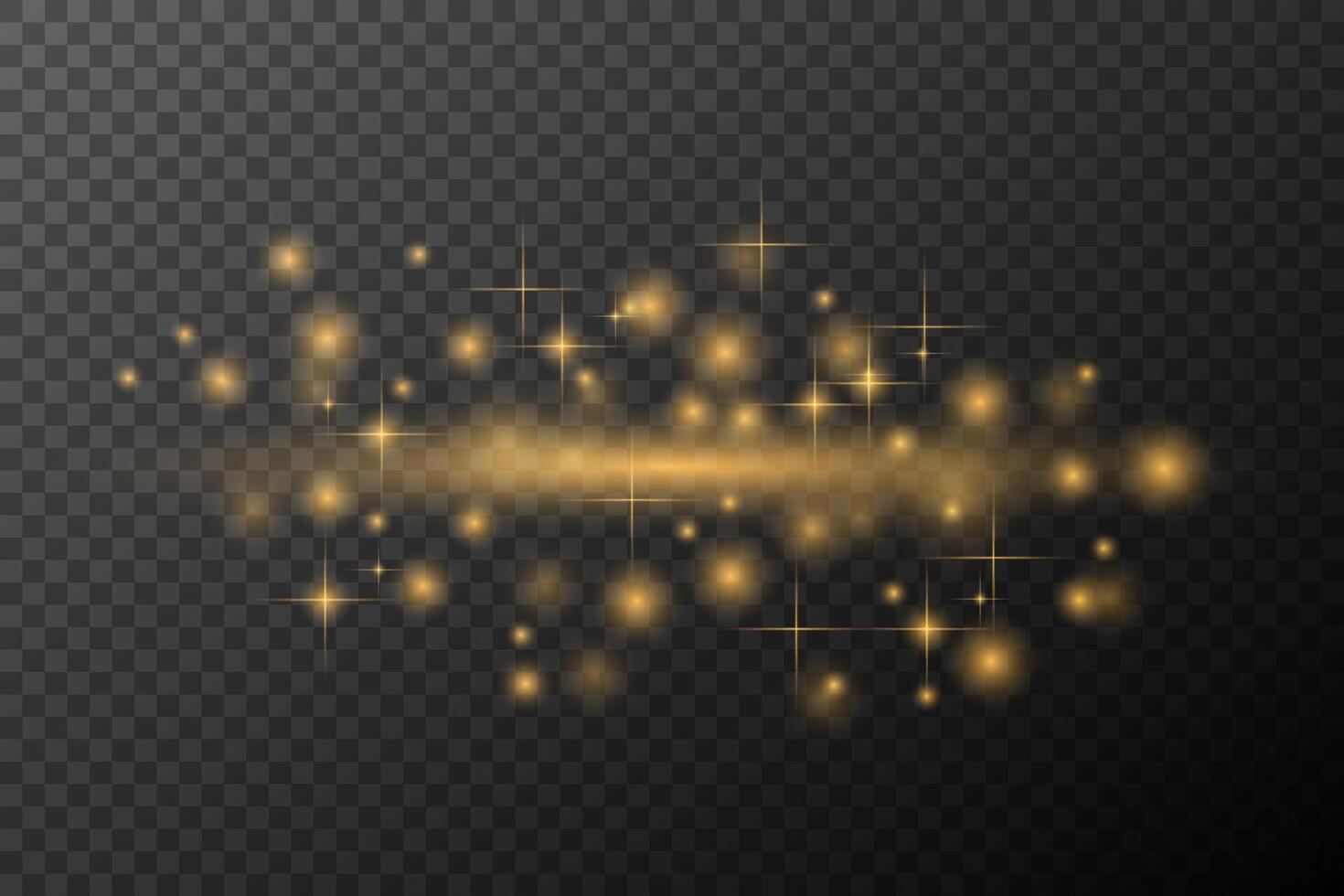 gold sparkles on background vector