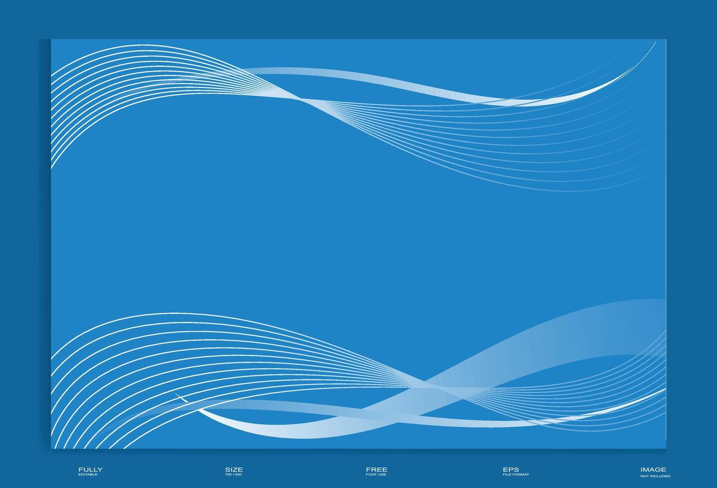 Blue abstract graphic geometric wave background vector