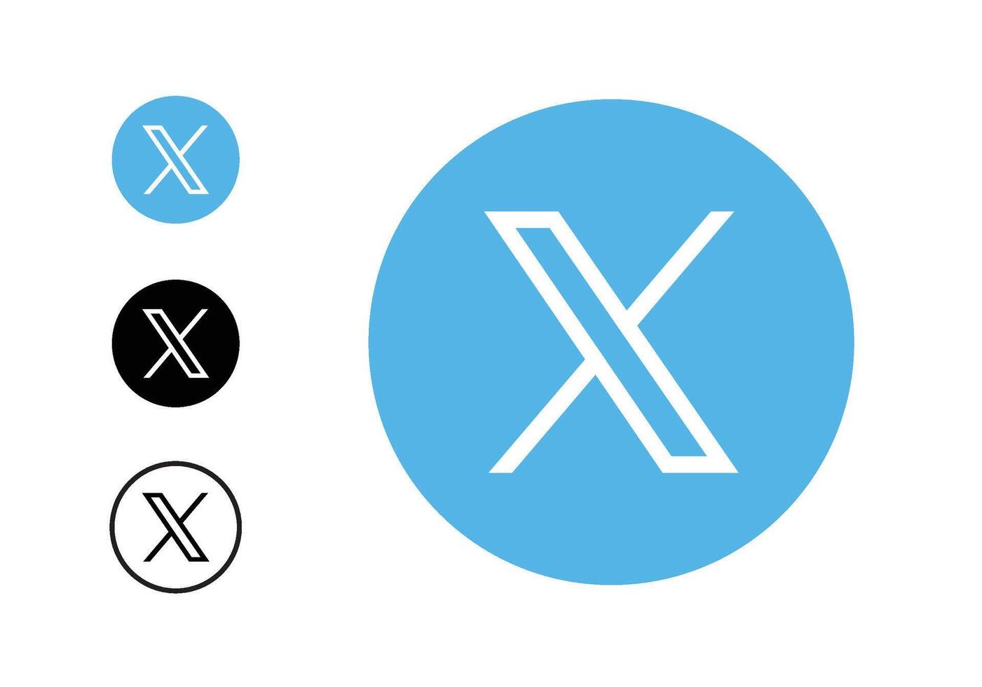 update Twitter logo, Twitter Symbol icon vector