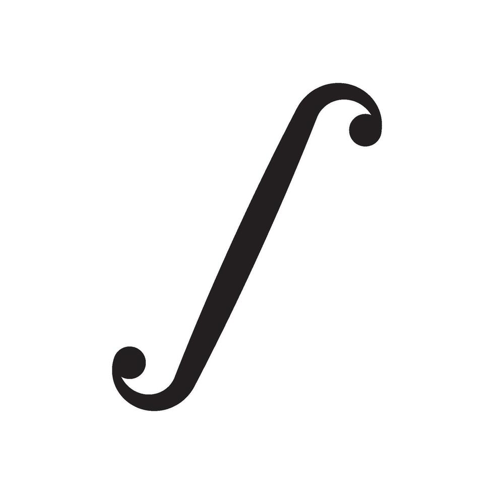 A black and white image of a musical note vector