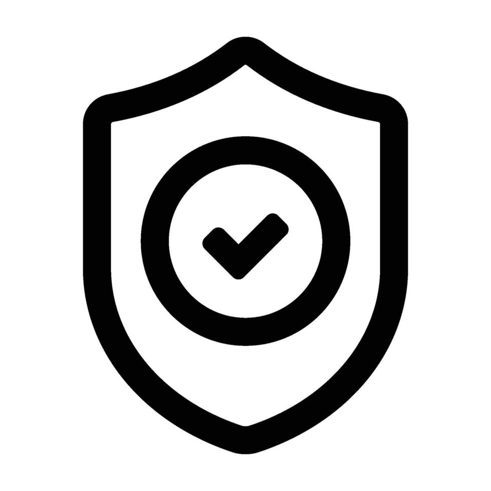 Verified protection icon. Control symbol. Privacy pictogram, flat sign isolated on background vector