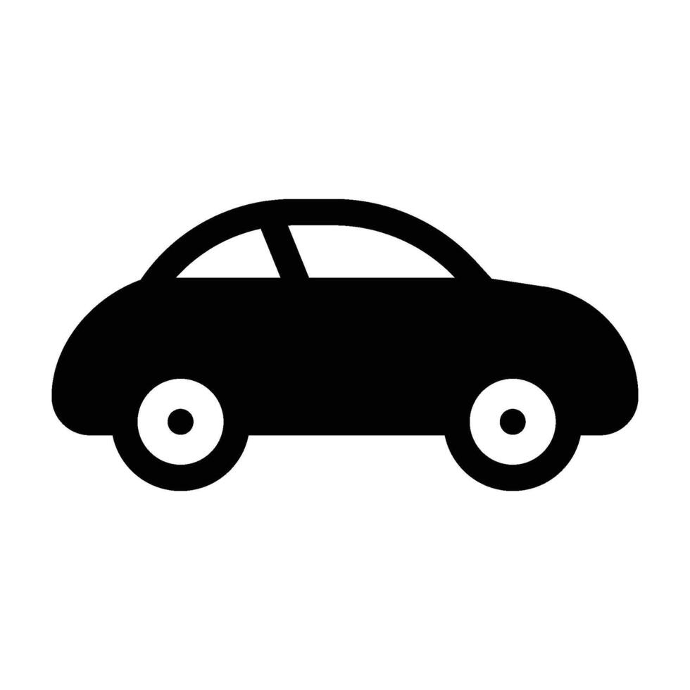 Car Icon editable , isolated on background vector