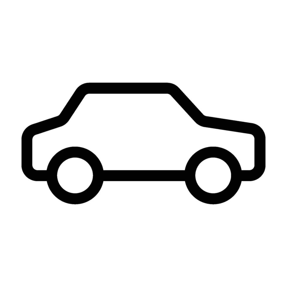 Car Icon editable , isolated on background vector