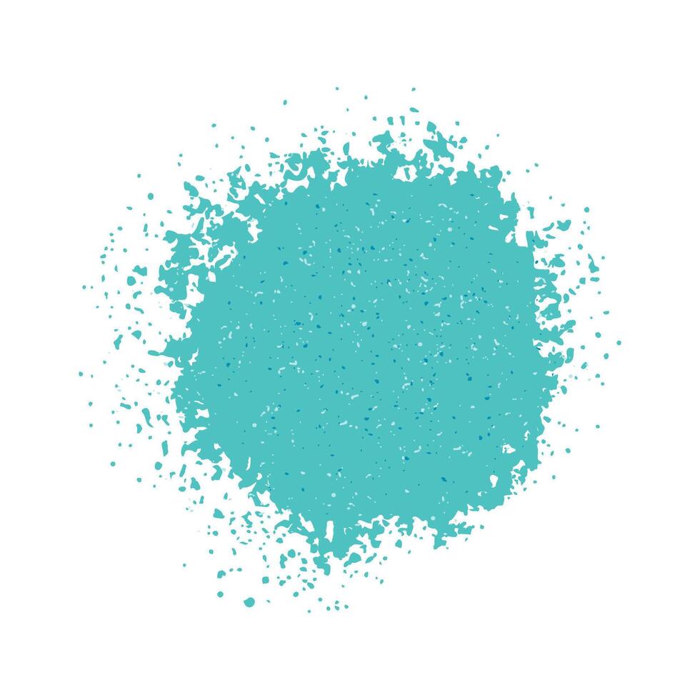 Hand drawn blue crayon powder explosion vector