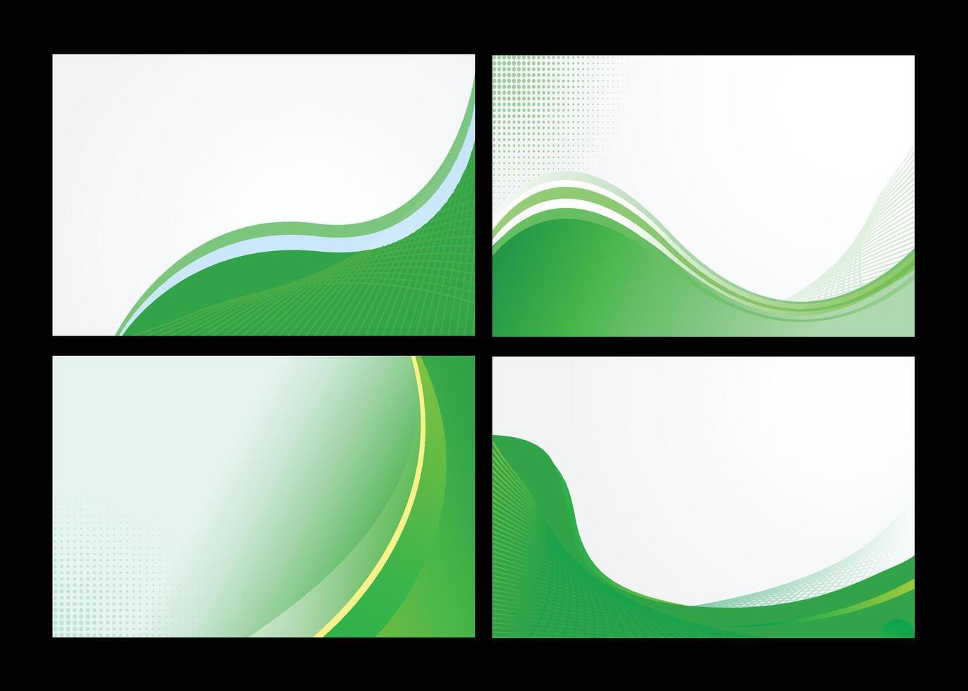 Green background shape with white space vector