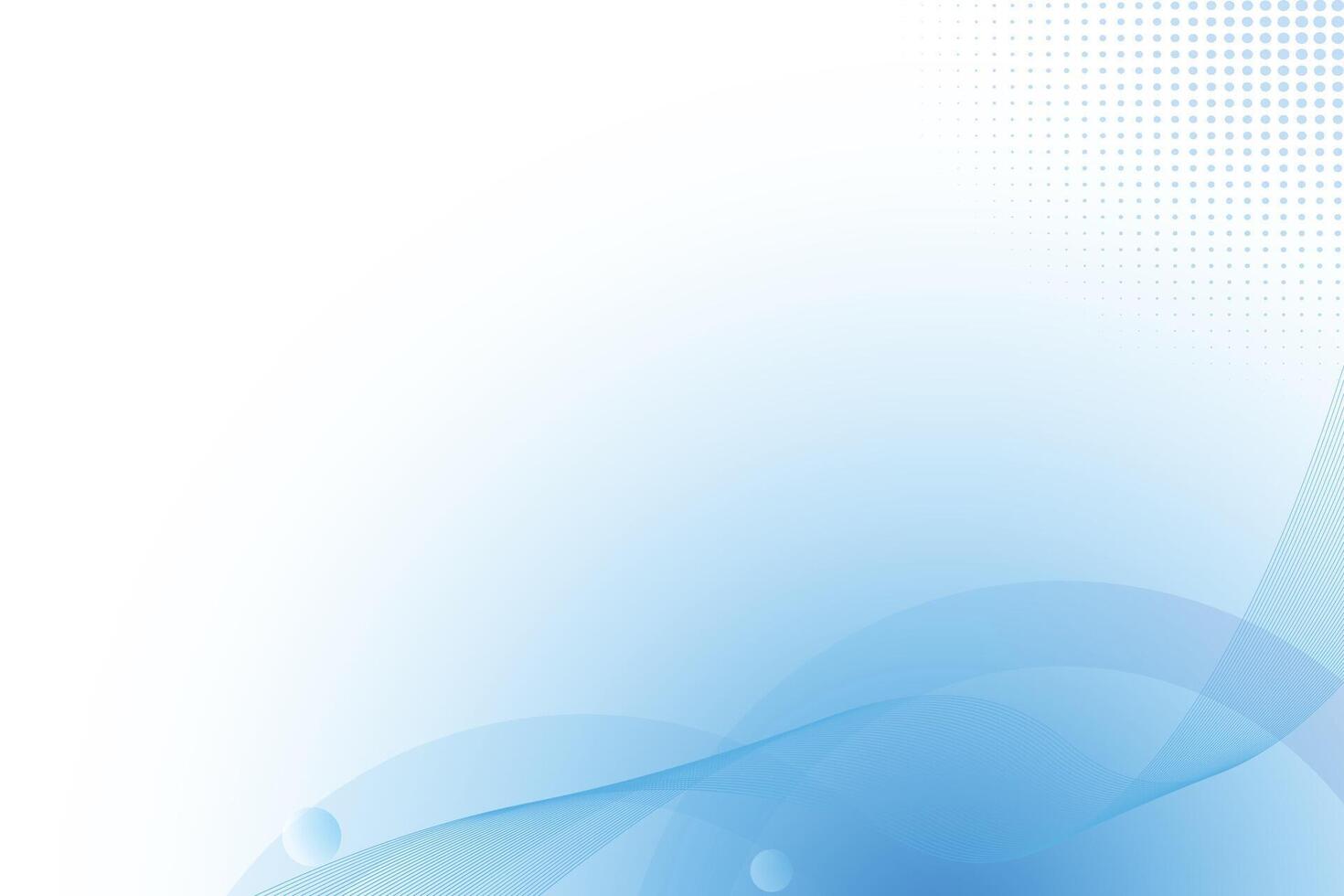 Blue color background design with white and gradient shape vector