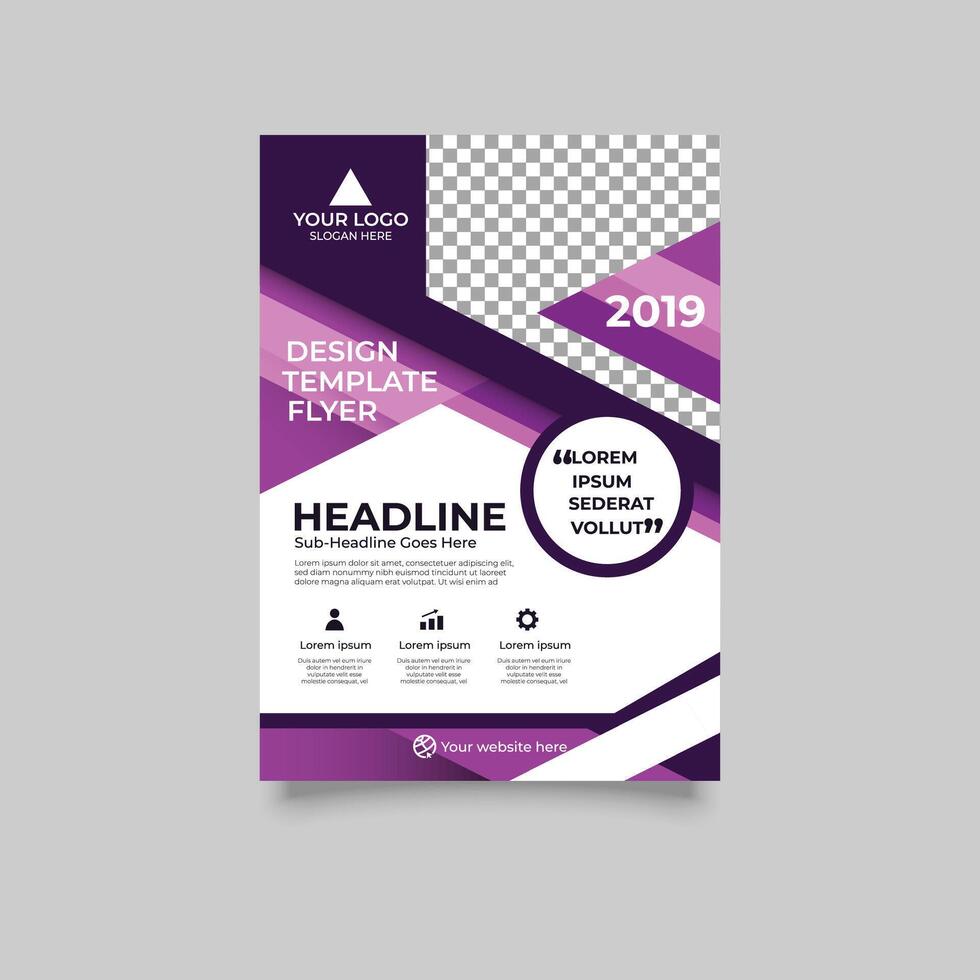 free flyer template download, creative flyer template for your business vector