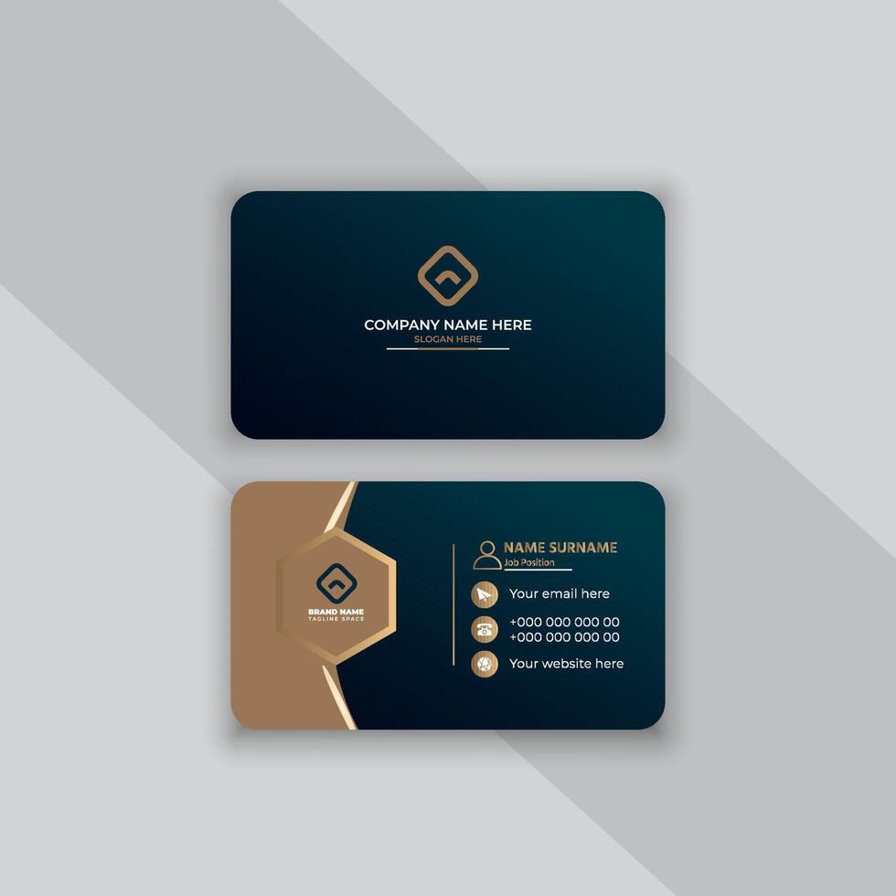 Modern business card template vector