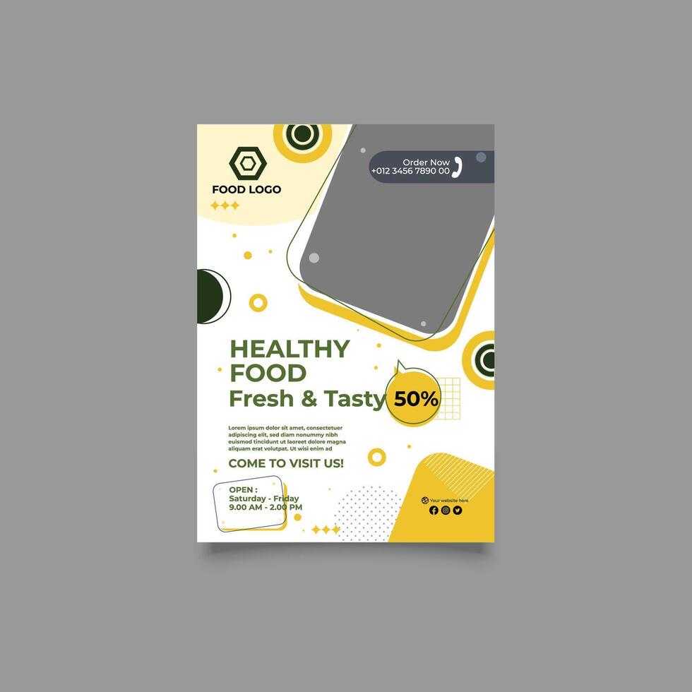 Business flyer template, free flyer template download vector