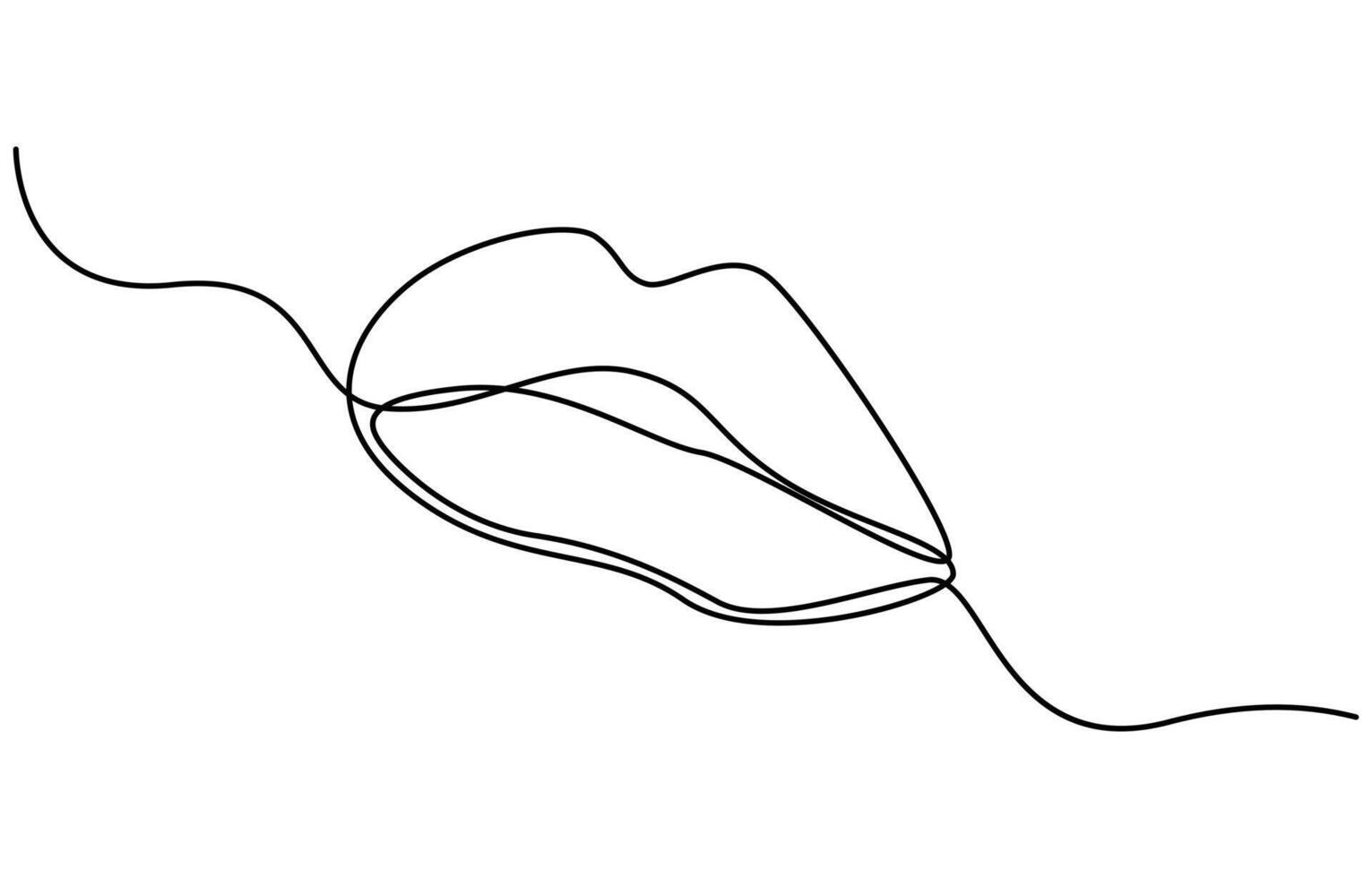 Concept symbol of makeup and lipstick in simple linear style vector