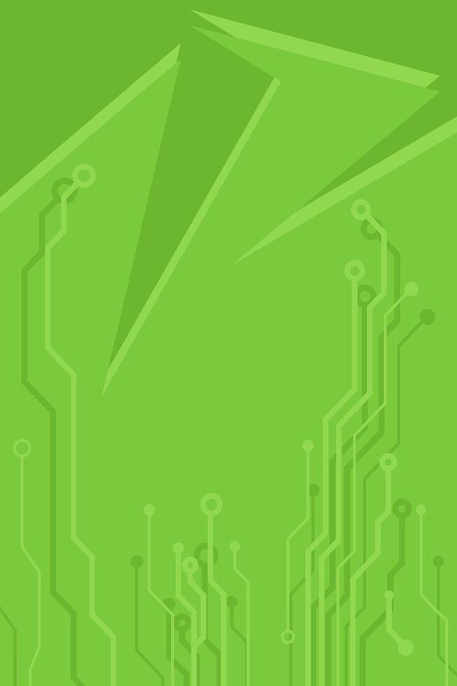 Green electric background vector