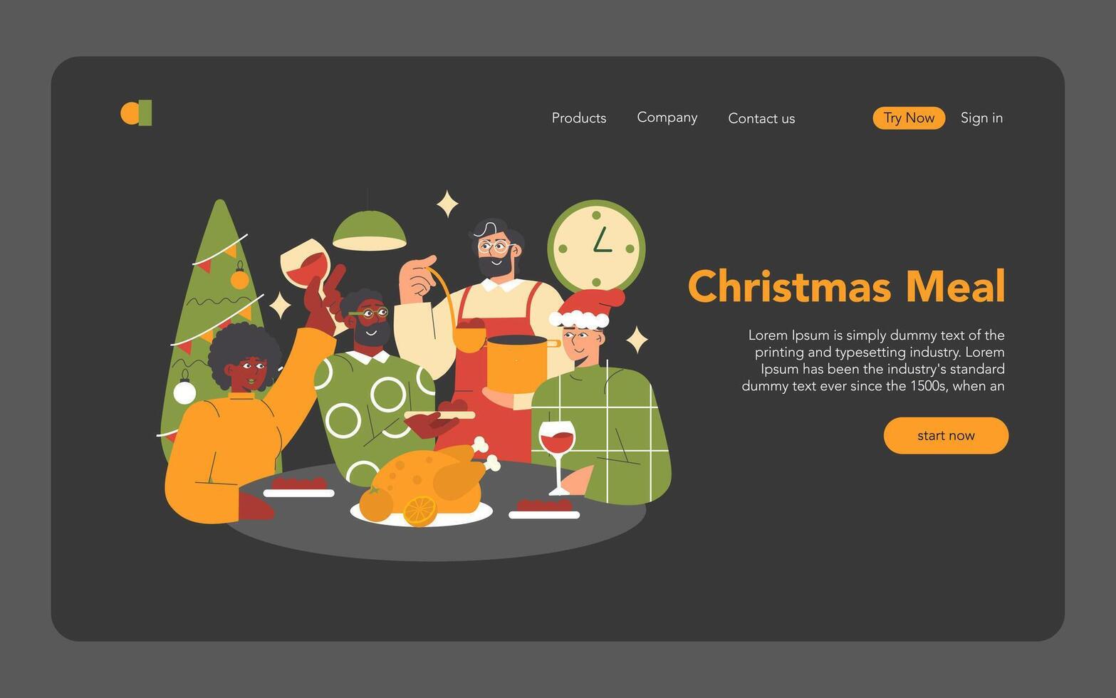 Christmas. Flat Illustration vector