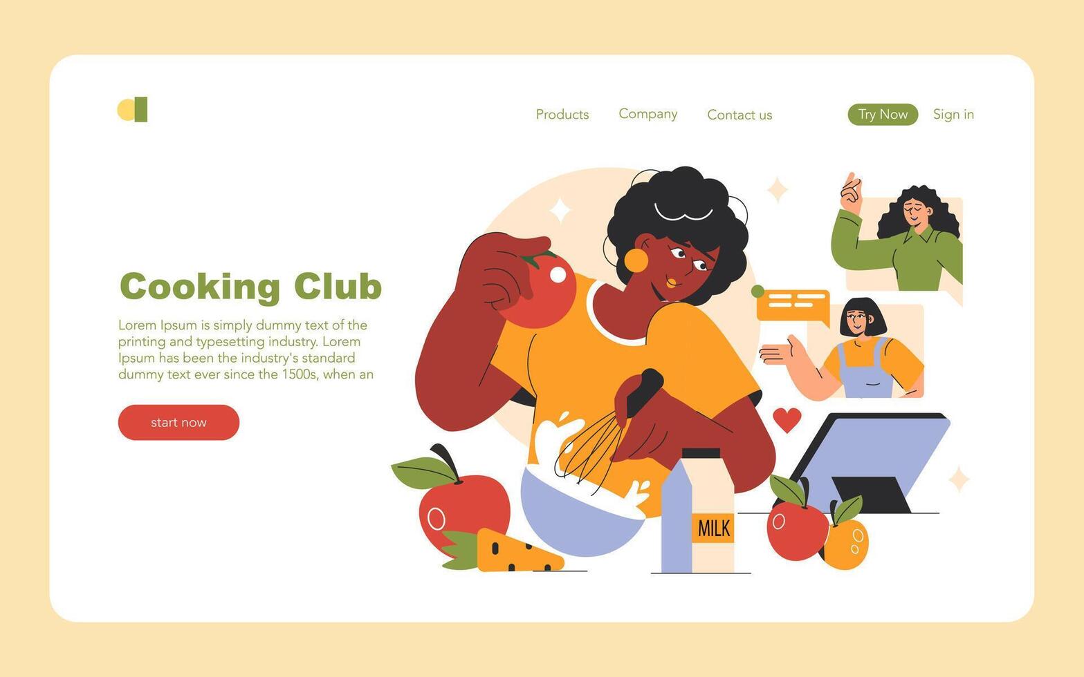 Join Our Culinary Adventure at the Cooking Club Experience the Joy of Cooking Together vector