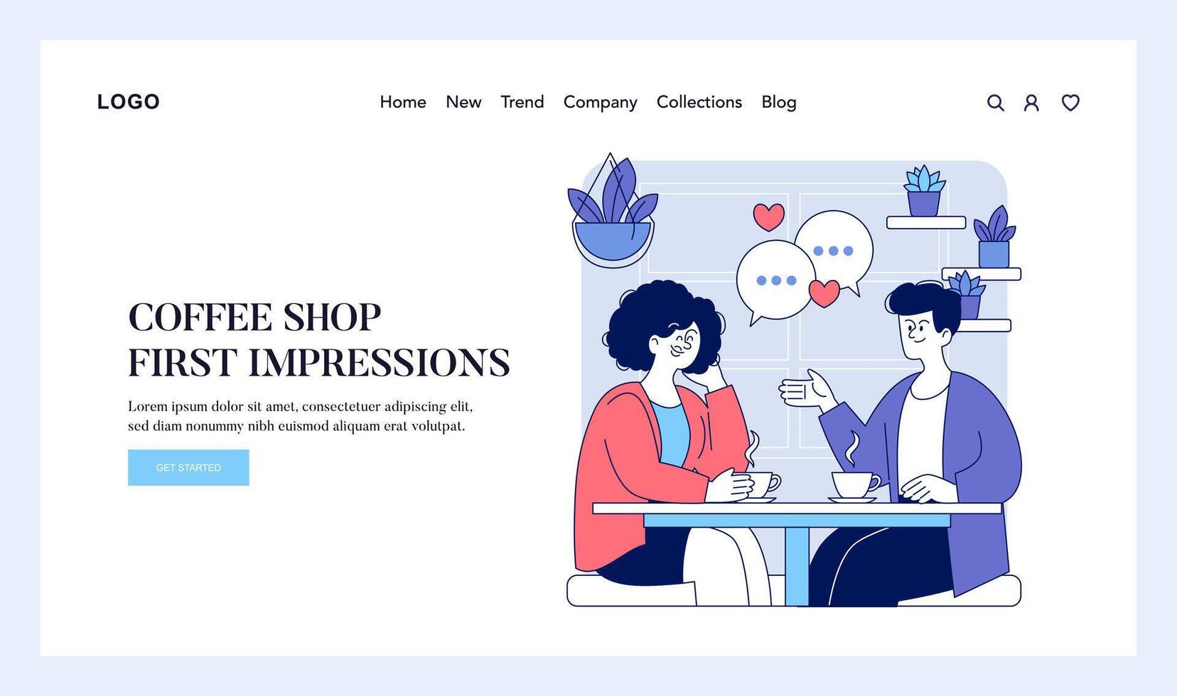 Exploring Coffee Shop First Impressions Discovering a Cozy and Inviting Atmosphere vector