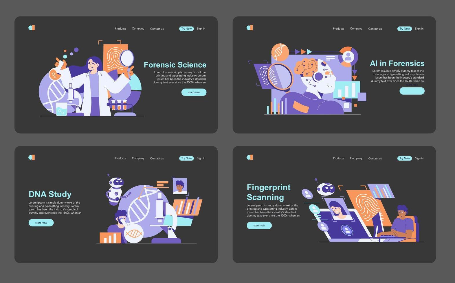 Exploring innovative forensics and artificial intelligence applications across science and finance vector