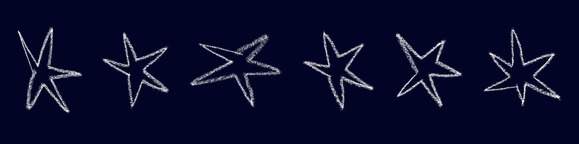 Organic star shape with abstract doodle design. Retro style and graphic element. Flat illustration isolated vector