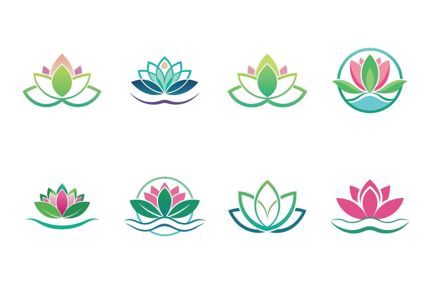 Simple Water Lily Logo Perfect for Spa, Wellness, and Nature Brands vector