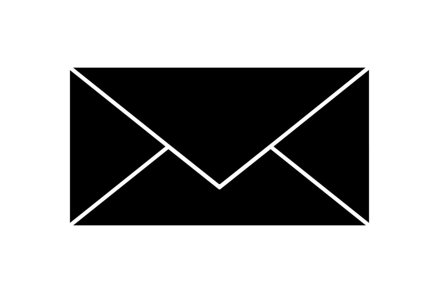 silhouette Icon Email Design vector