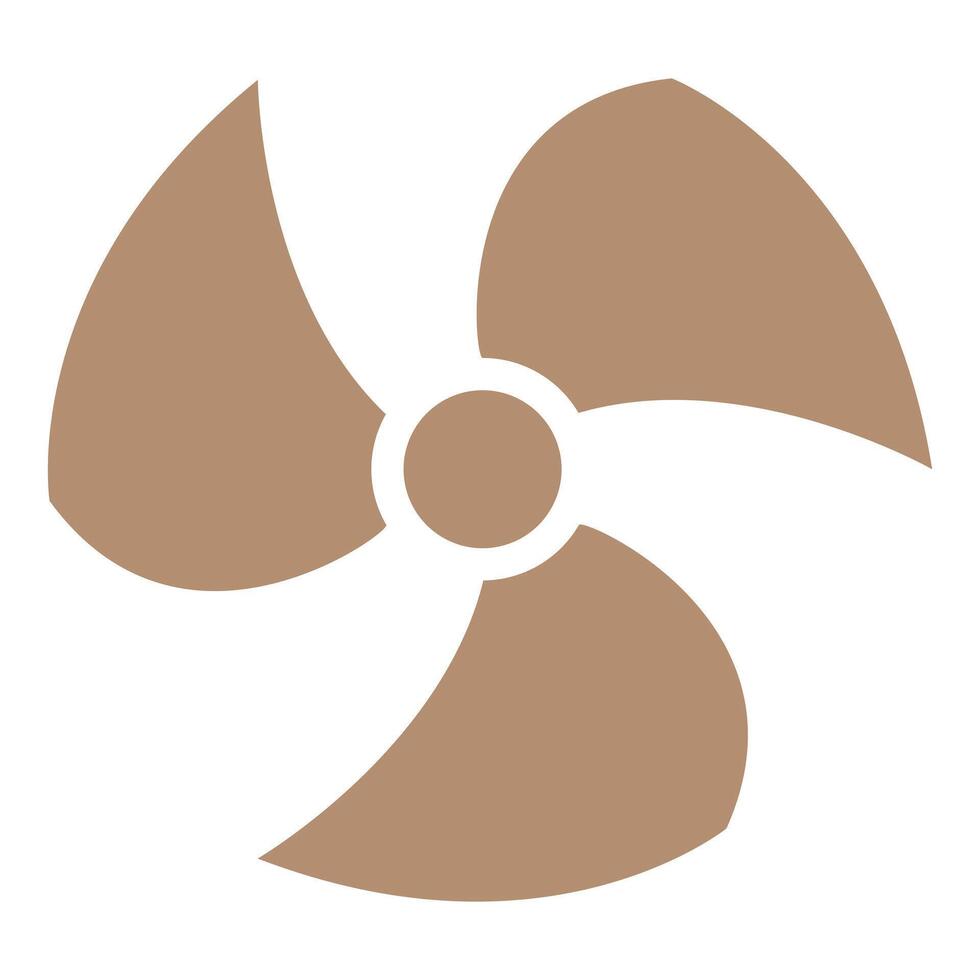 a simple propeller or fan. Perfect for minimalist designs, industrial themes, or technical illustrations. graphic design easy to scale and customize vector