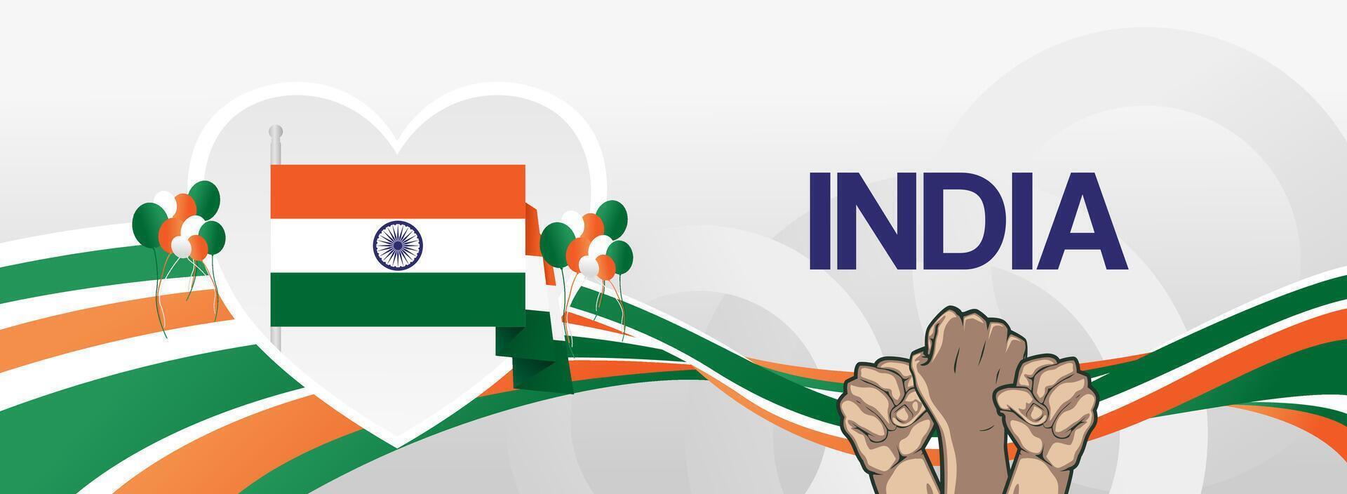 Celebrate India Independence Day with stunning abstract background designs in national colors. Perfect for posters, invitations, and presentations. vector