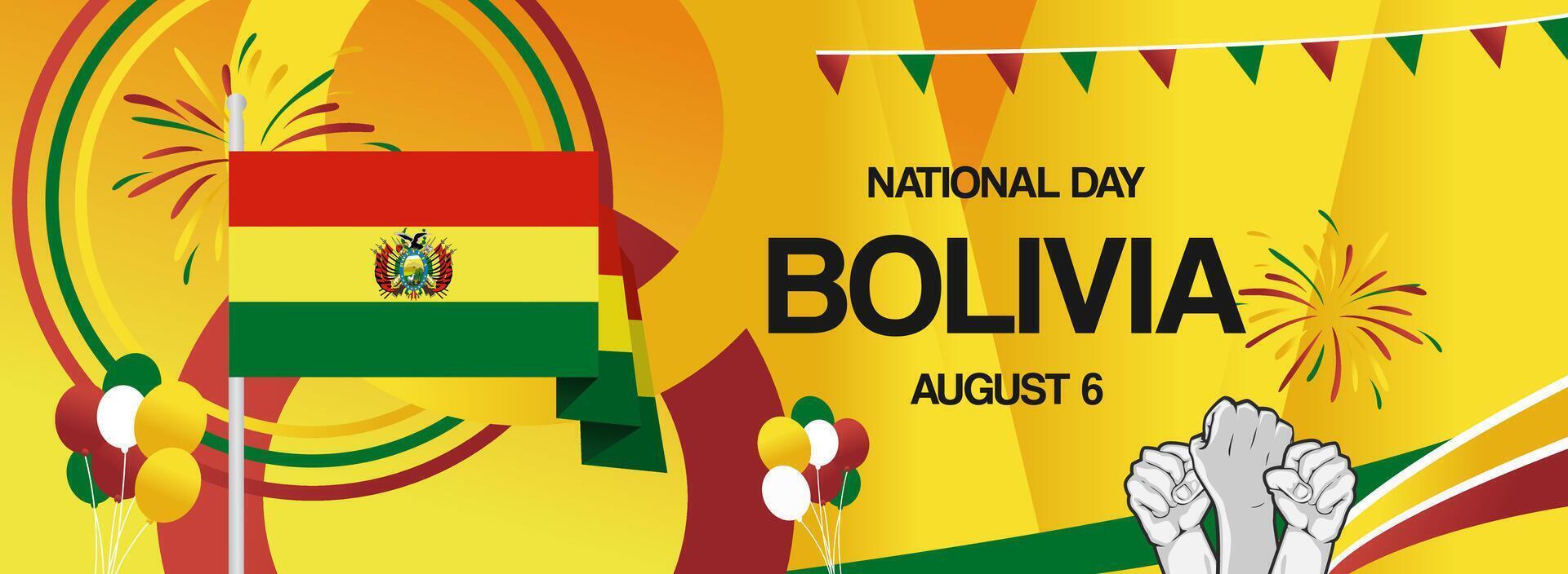 Creative banner designs to celebrate Bolivia's Independence Day. Explore unique styles and ideas to make your event memorable and vibrant. vector