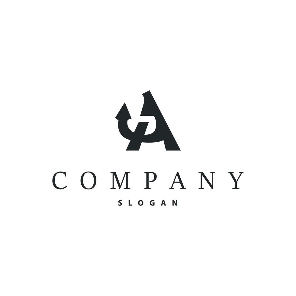 Minimal Initial A Letter Logo, Modern And Luxury Geometric Design, Icon Template Element vector