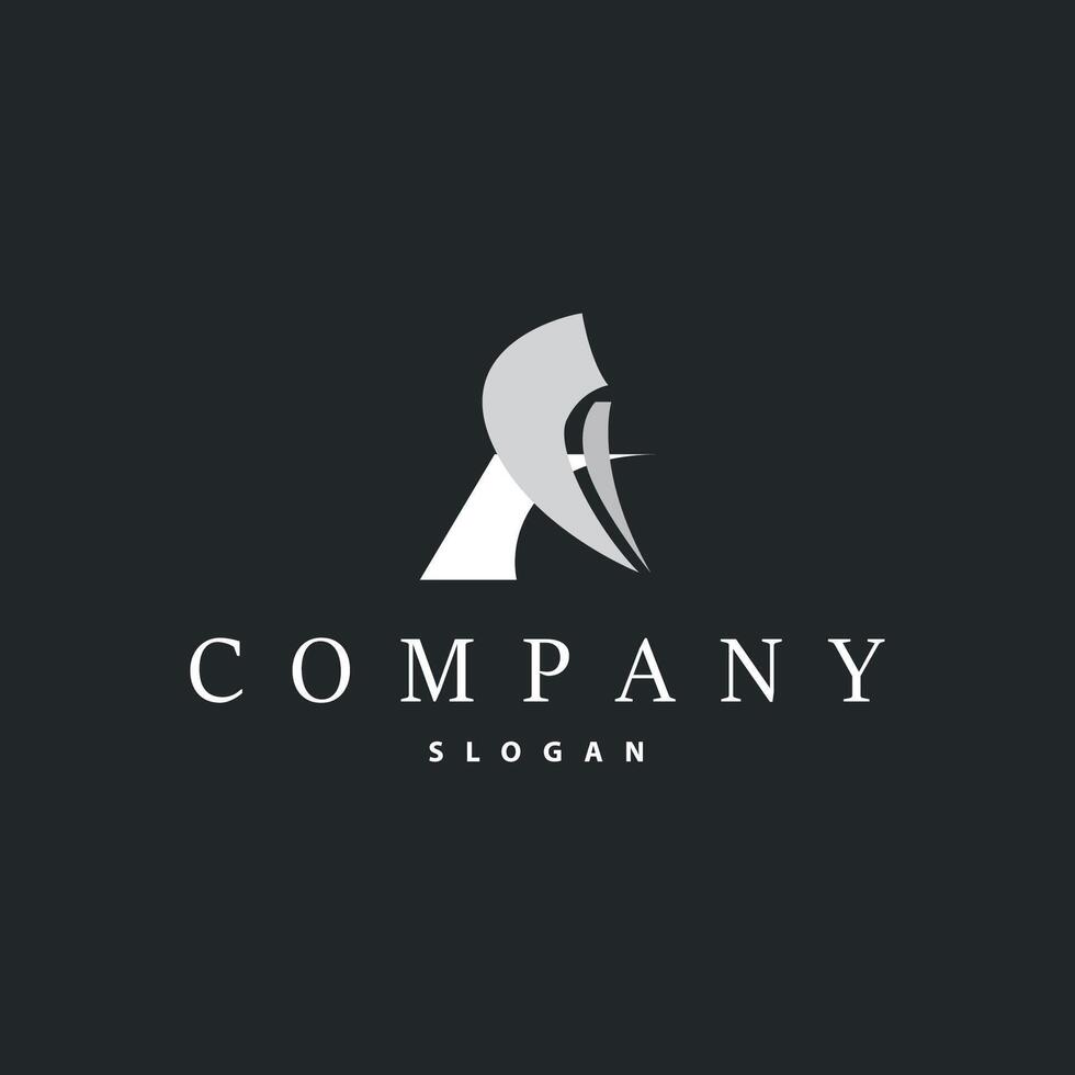 Minimal Initial A Letter Logo Modern Design, Icon Template Element vector