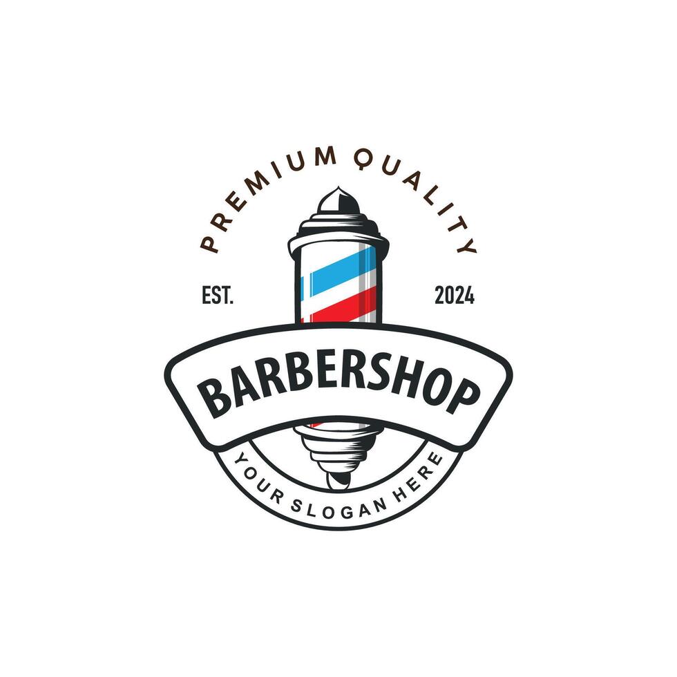 Barbershop Logo Barber Scissors vector