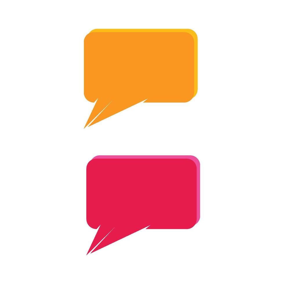 Bubble Chat Logo Template Icon vector