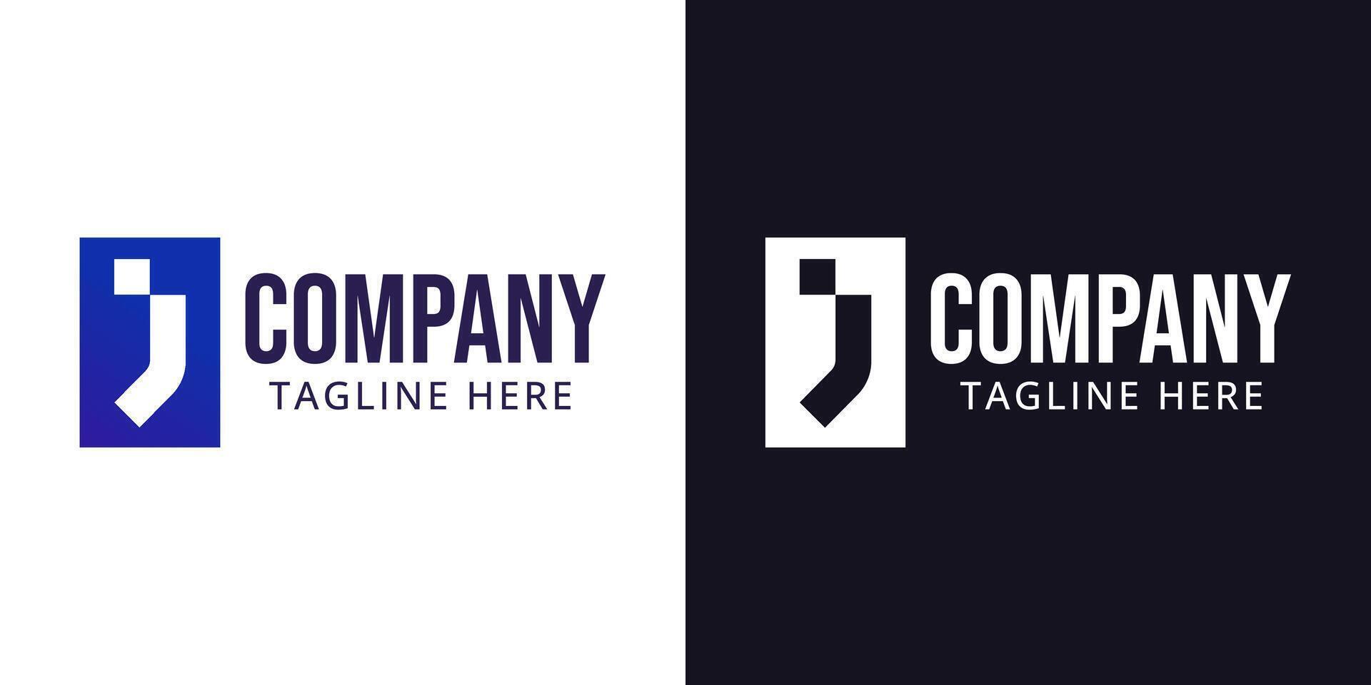 Letter J Technology logo, symbolizing innovation, digital, and cutting-edge technology vector