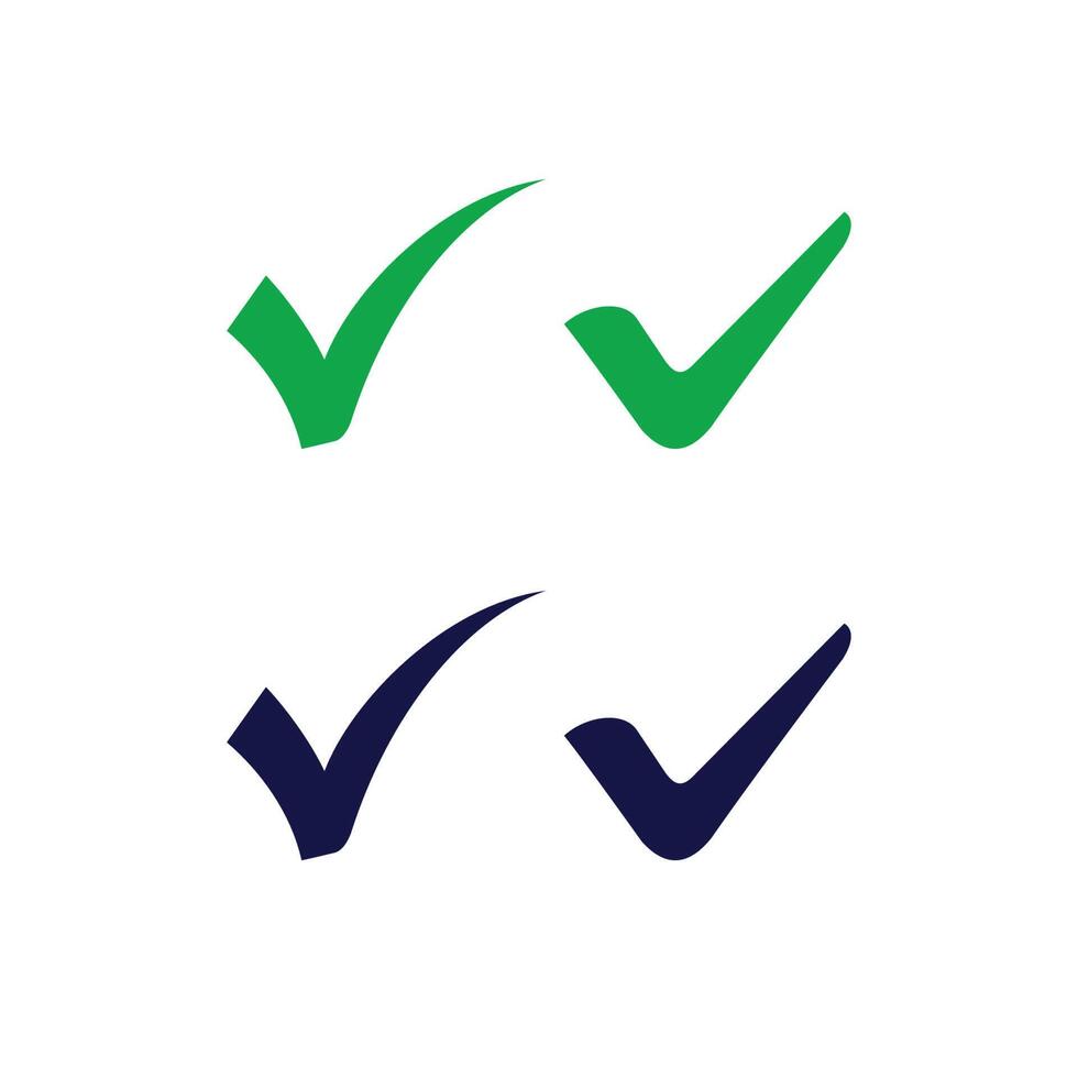 Check mark Icon Logo design Inspiration vector