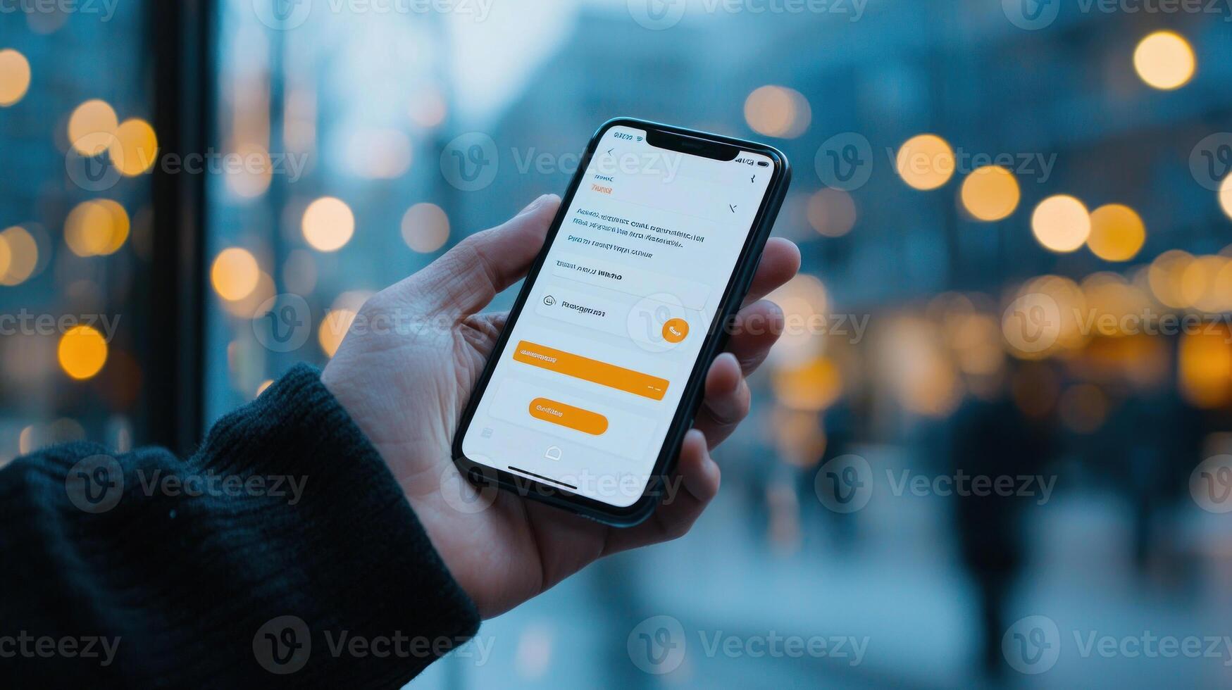 smartphone displaying digital security lock, ensuring financial safety photo