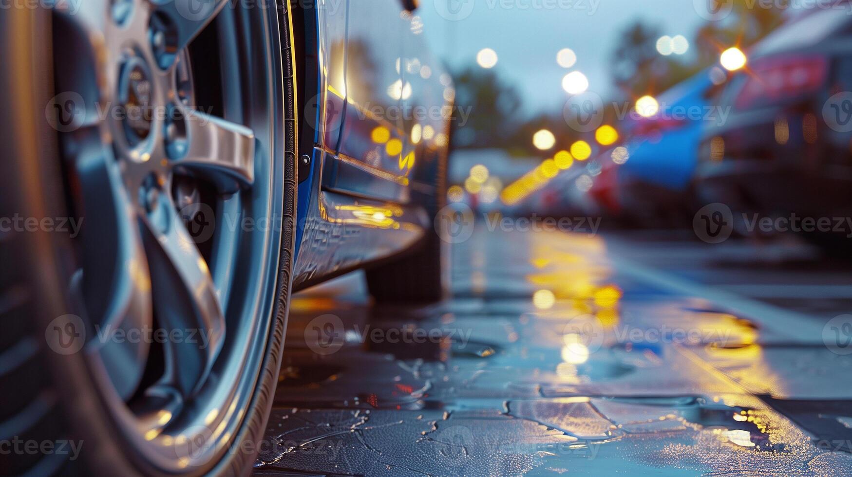 Appreciate the sense of freedom and mobility symbolized by the open-air setting of the outdoor parking lot photo