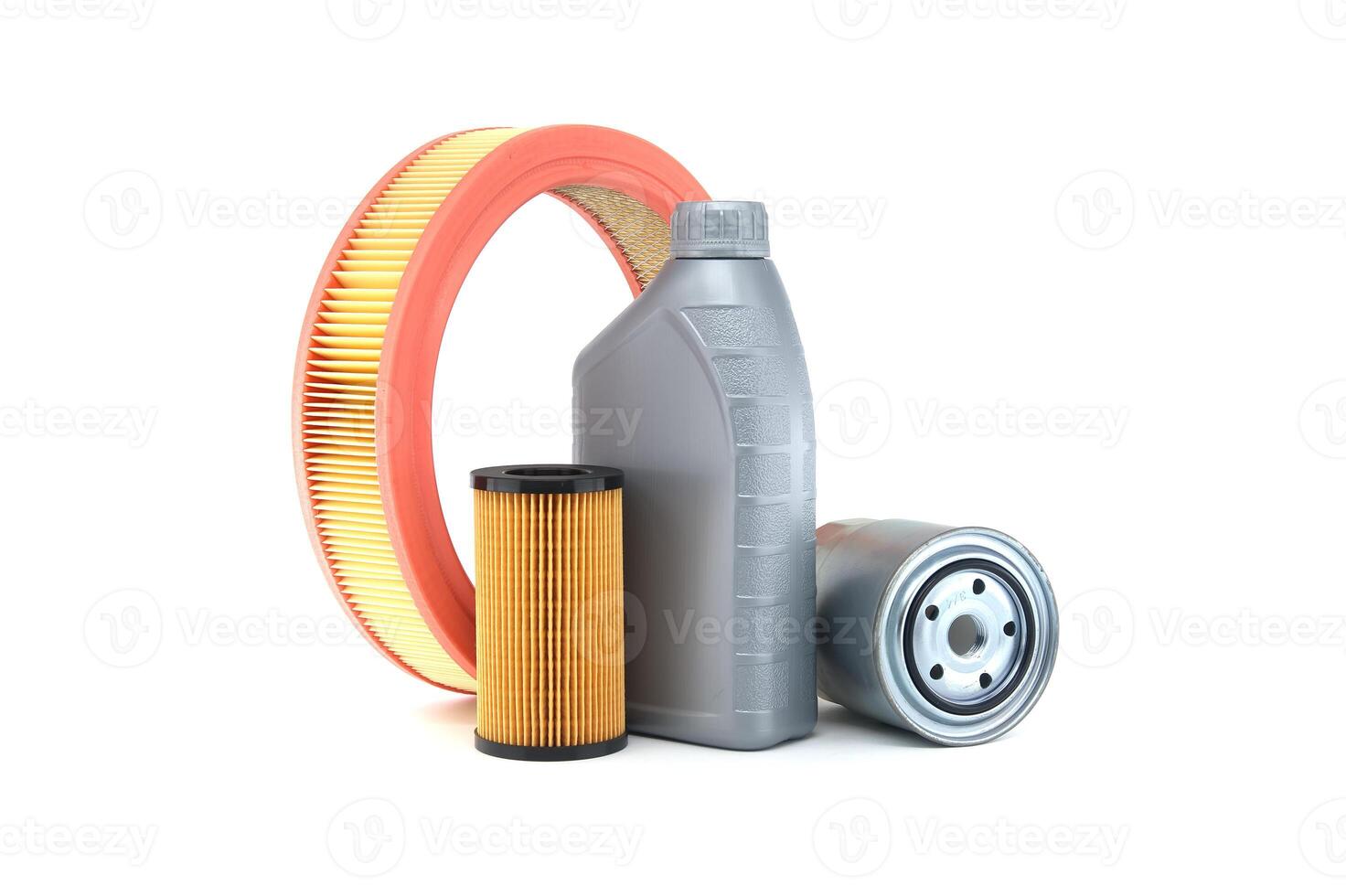 Essential Car Maintenance Parts including Oil and Air Filter photo