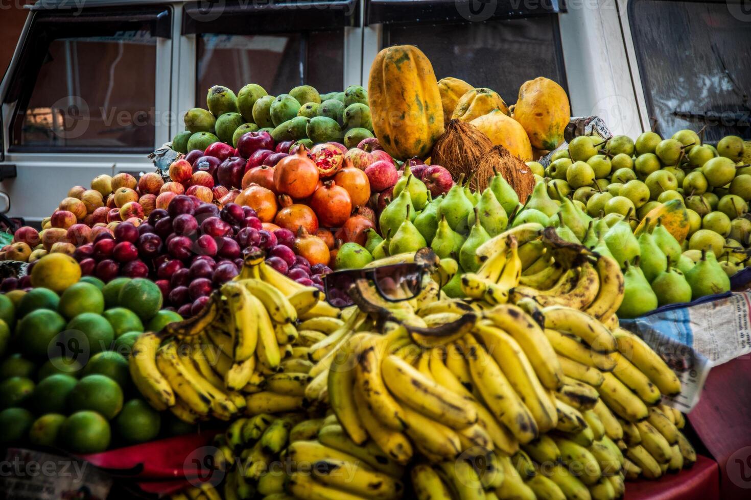 A truck filled with fruit photo