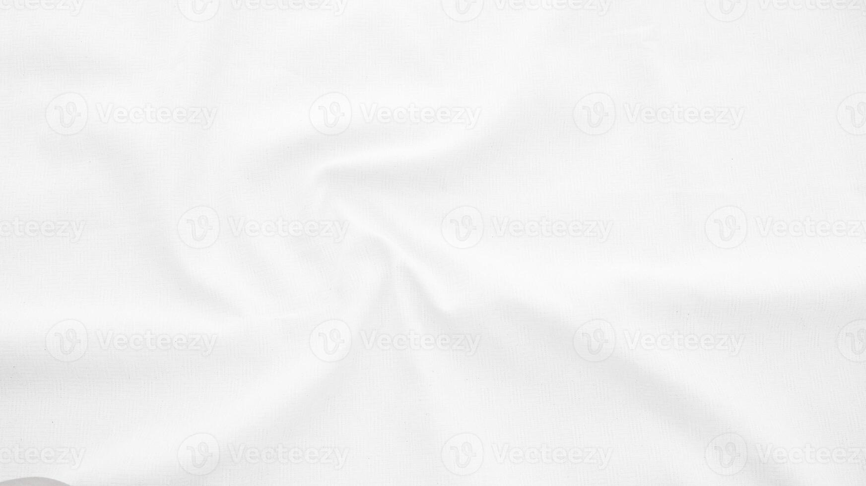 Fabric backdrop White linen canvas crumpled natural cotton fabric Natural handmade linen top view background Organic Eco textiles White Fabric linen texture photo