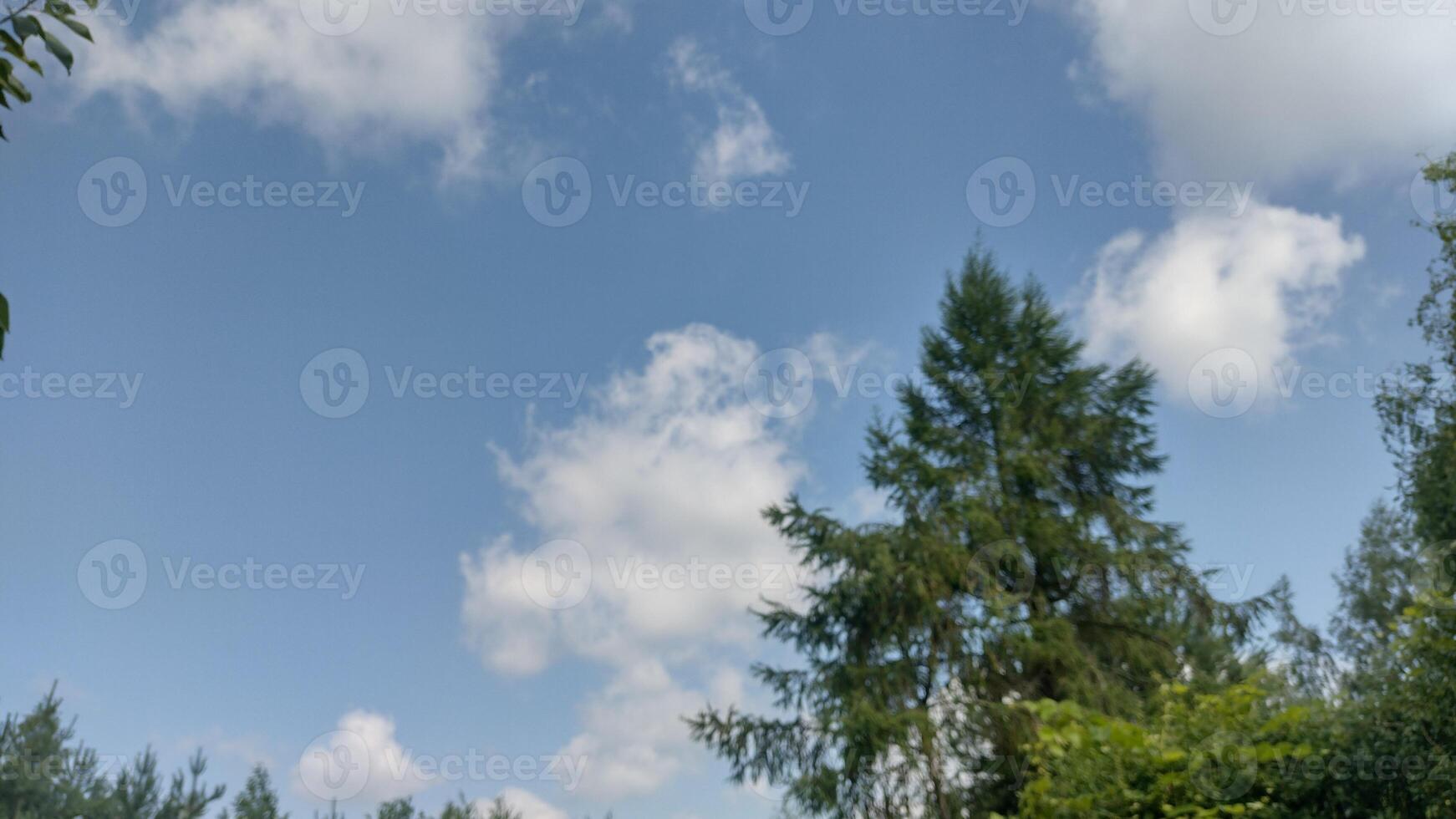Sky with cloude and sun, summer day background photo