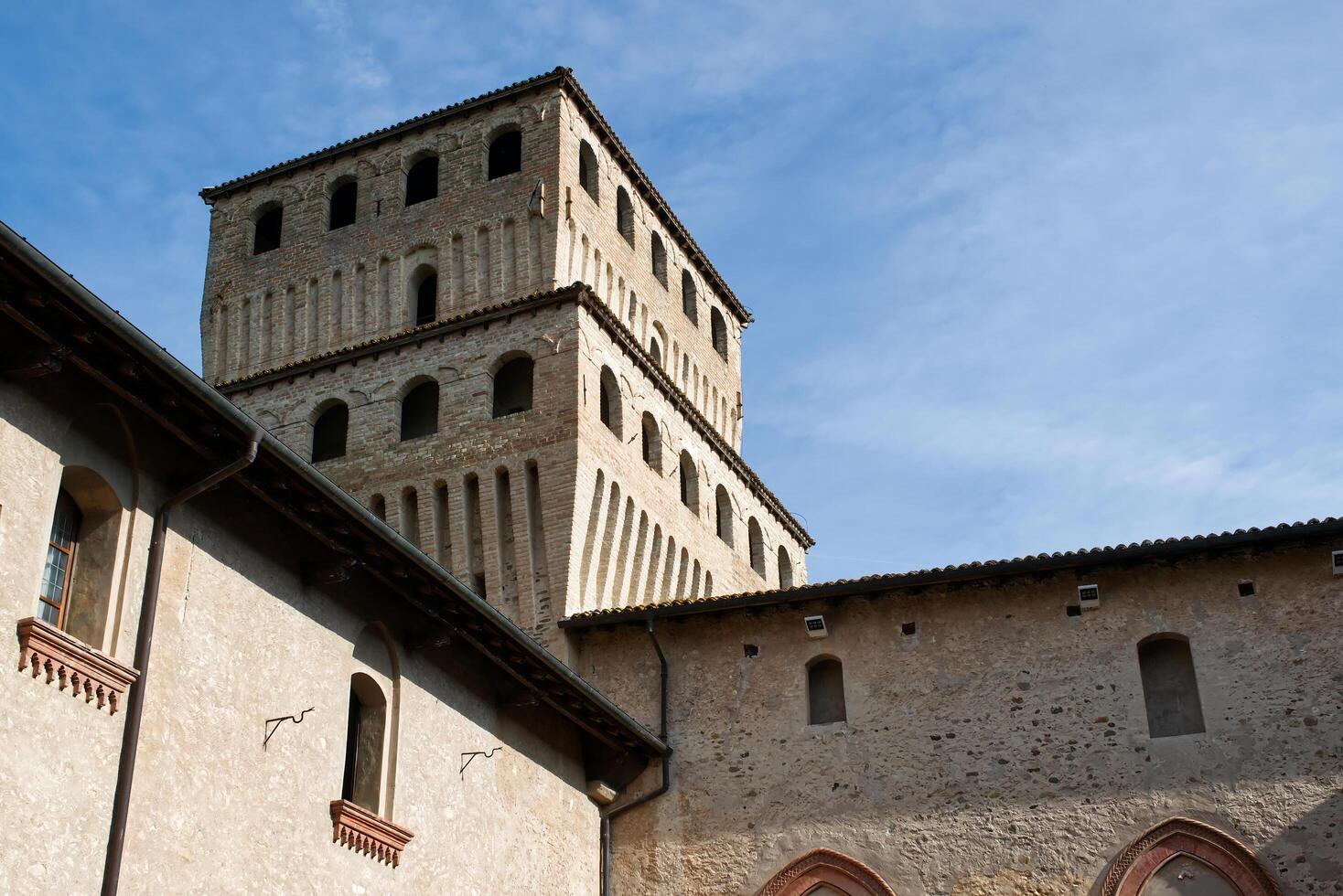 Torrechiara castle in Parma. Italy. Some scenes from the movie Ladyhawke were filmed in this castle. photo