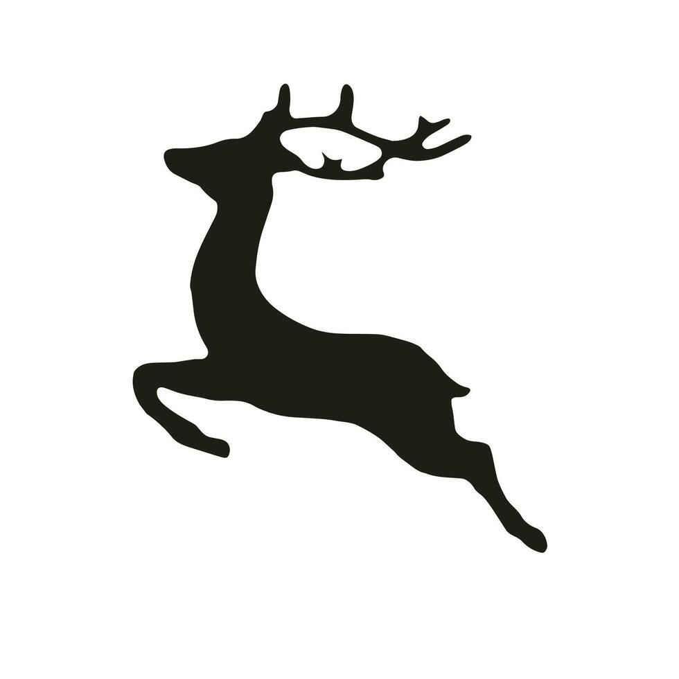 Deer illustration on white background vector