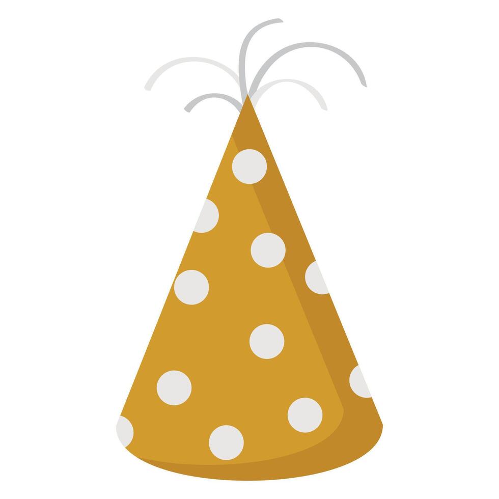 Party hat isolated illustration on the white vector