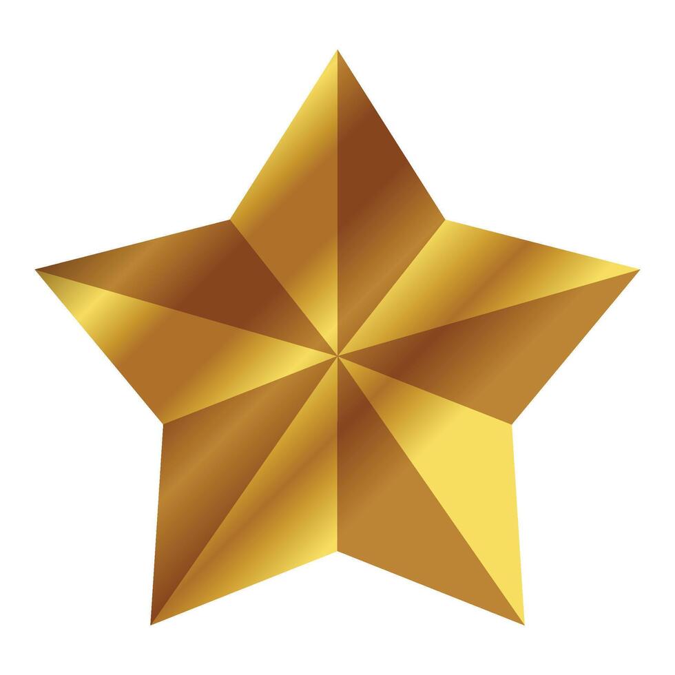 Star illustration isolated on white vector